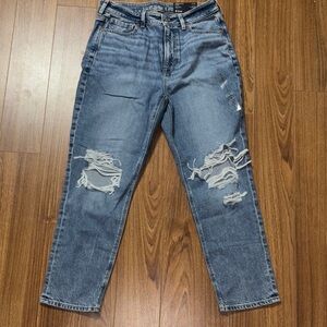 American Eagle Outfitters Blue Distressed Boyfriend Jeans